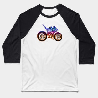 CMYK  Hyper Naked Motorcycle Baseball T-Shirt